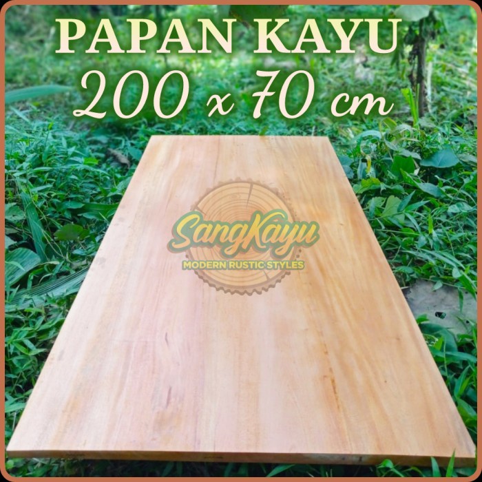 Kayu Papan kayu 200x70cm Wooden board bahan meja kayu papan kayu besar - KAYU MAHONI