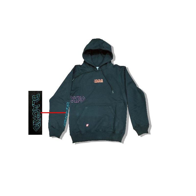 SWEATER HOODIE BLACKID ORIGINAL FONT GO