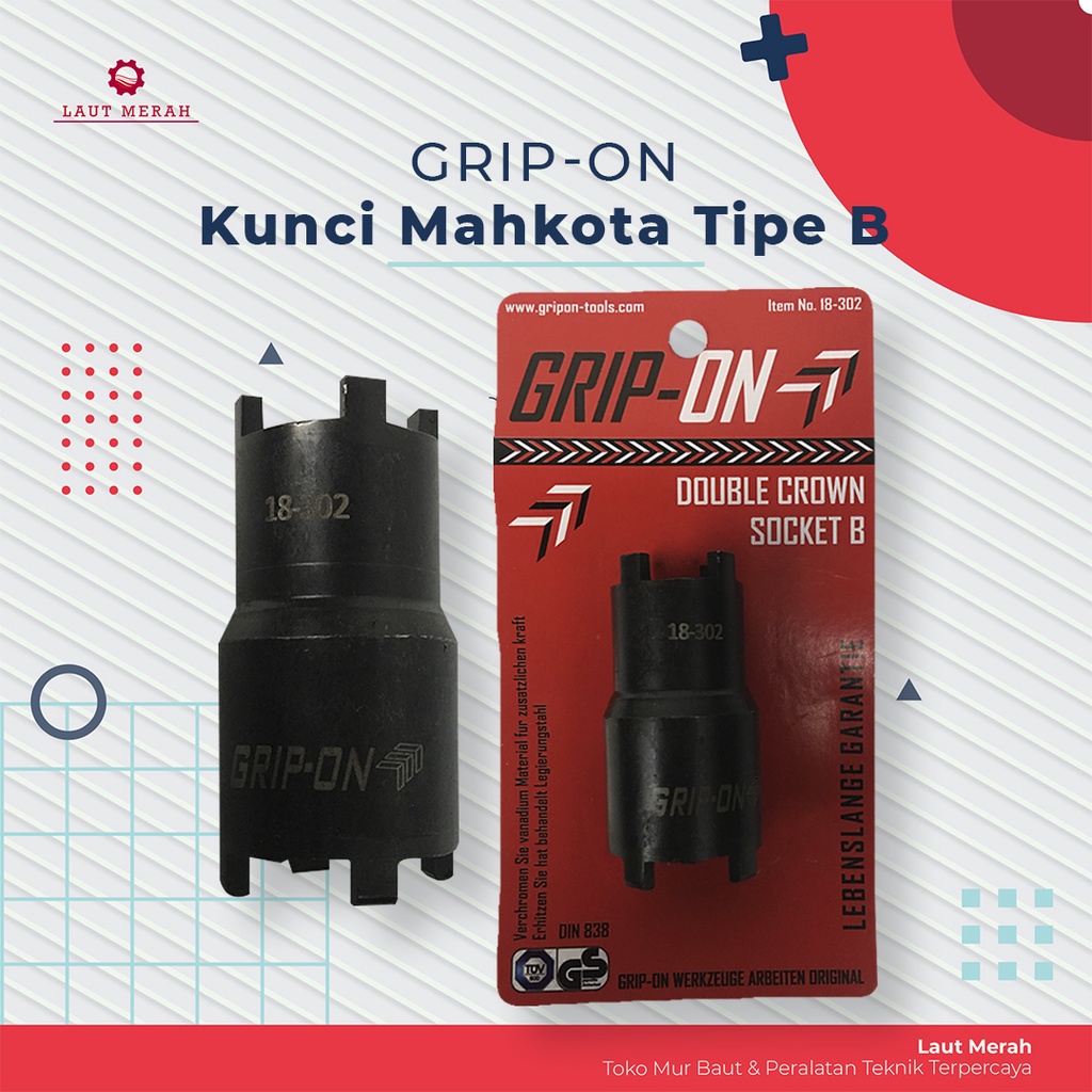 TYPE A B Double Crown Socket Kunci Mahkota Kunci Kopling GRIP ON honda-1