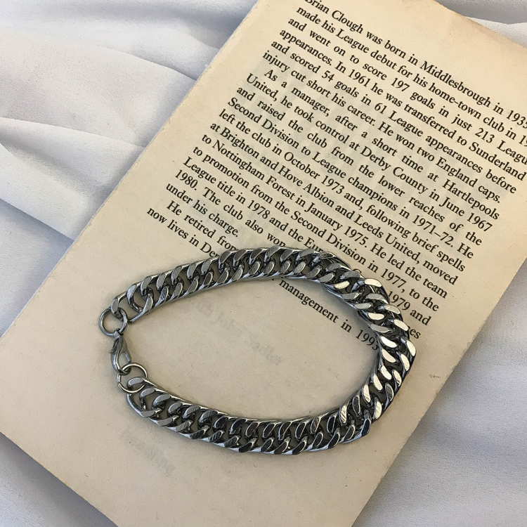 Gelang Bahan Titanium Steel Gaya Korea