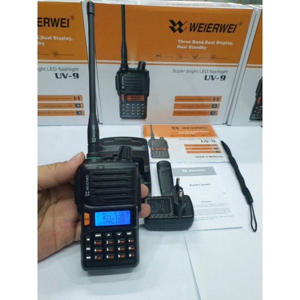 HT WEIRWEI UV9 DUALBAND 136-174MHZ SD 400-470MHZ WEIRWEI UV-9 UV9