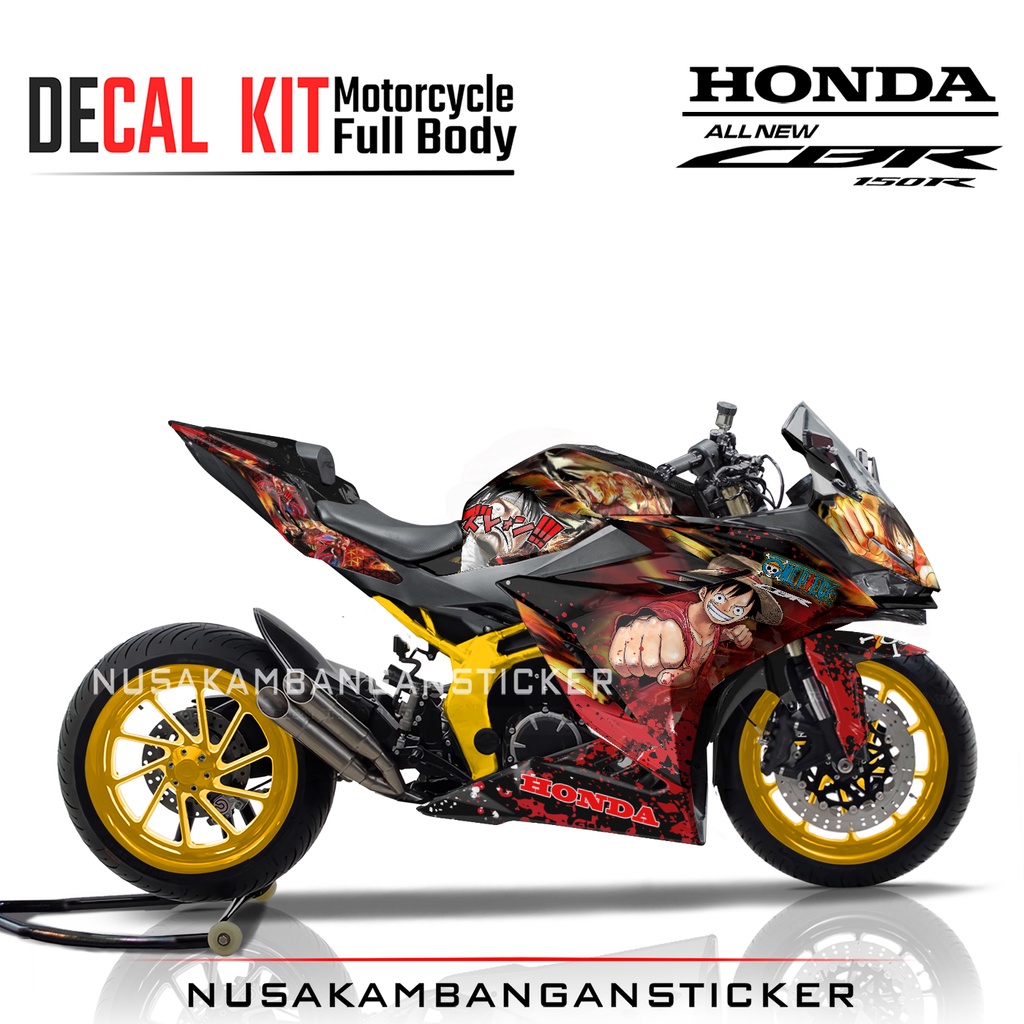 Stiker CBR 150 New 2021 ONE PIECE