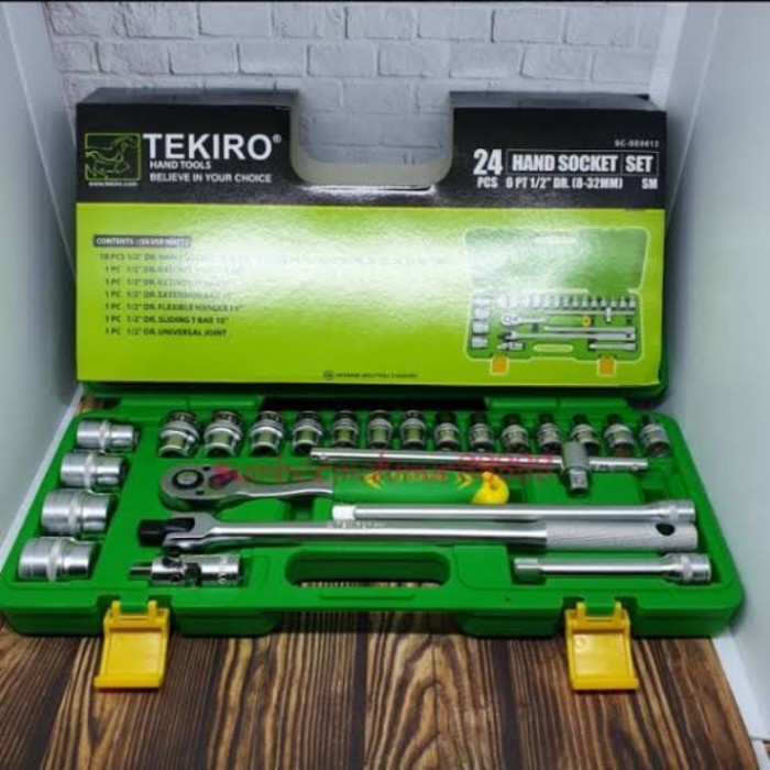 kunci set shok TEKIRO 8-32MM 24pcs /HAND SOCKET