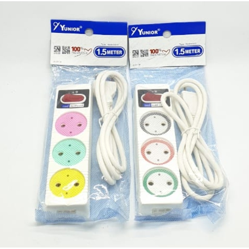 LY-211SK 1,5M 3L Loyal Multicord Stop Kontak Saklar Lampu Kabel 1,5 Meter 3 Lubang / Colokan Listrik