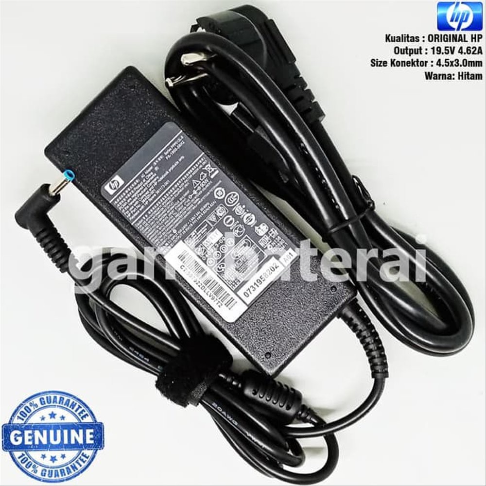 Adaptor Charger Laptop Hp Pavilion Envy 19.5V - 4.62A 4.5x30mm