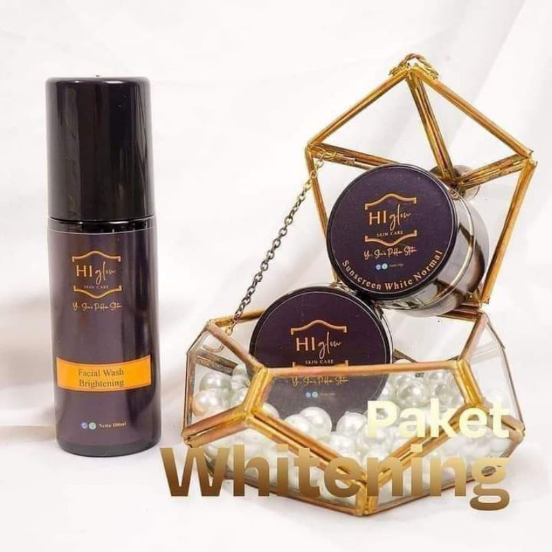 PAKET whitening CUSTOM W1,W2,W3 &N1 Higlow skincare