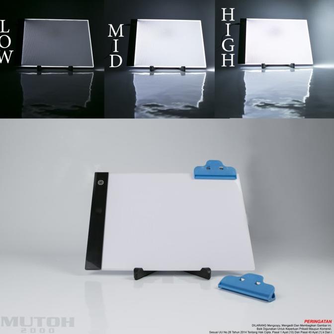 

LED Drawing Tracing Board A4 (Dimmer sistem) Meja Gambar Jiplak A4