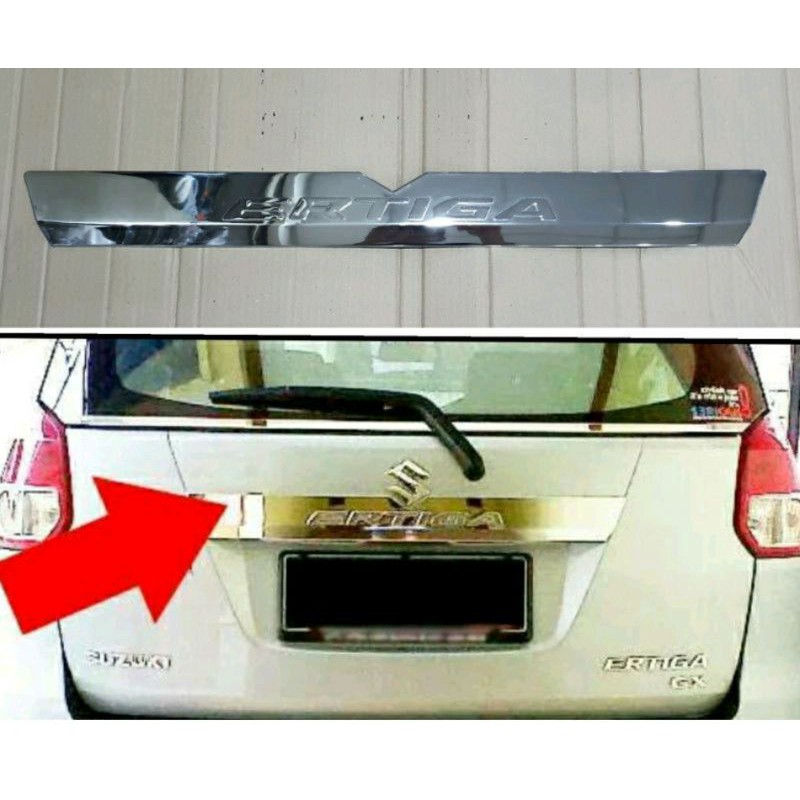 List trunklide chrome pintu bagasi ERTIGA lama