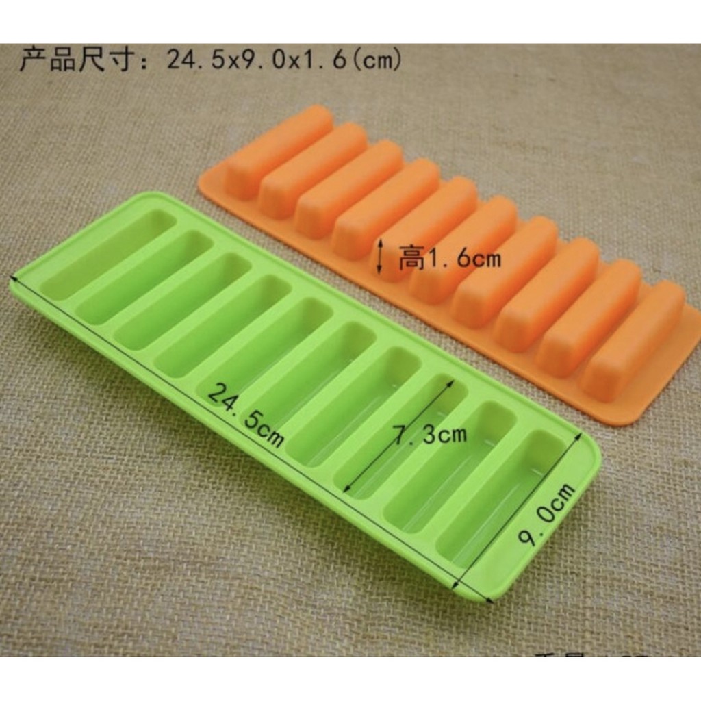 SILICONE FINGER ICE TRAY Cetakan Es Batu Panjang Anti Pecah Silikon GHM