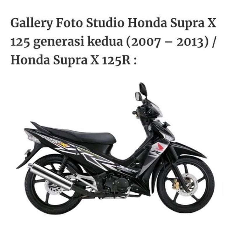 Harga Satuan Bodi Kasar Honda Supra X 125 Batman