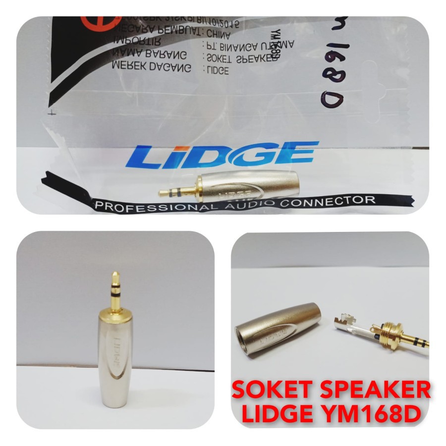 JACK AKAI STEREO 3.5mm LIDGE YM 168 D