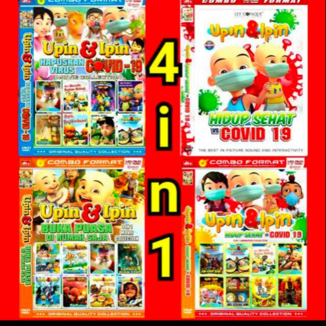 PAKET 4 DVD FILM UPIN IPIN TERBARU