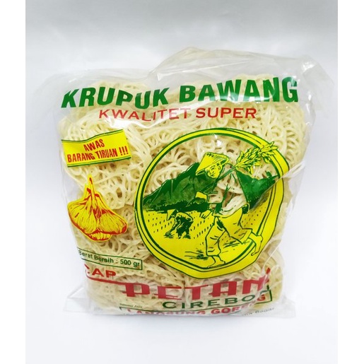 

Kerupuk Bawang Mentah Cap Petani Oleh Oleh Khas Cirebon