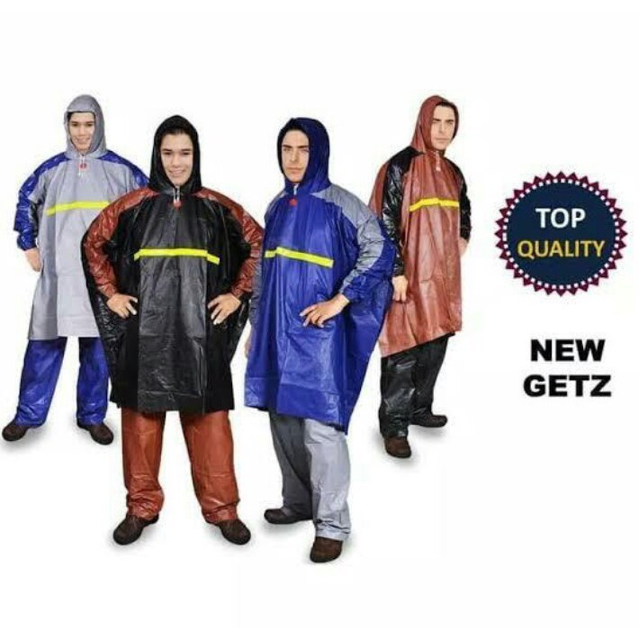 Jas Hujan Poncho Lengan Celana GETZ Raincoat Mantel Poncho Tangan