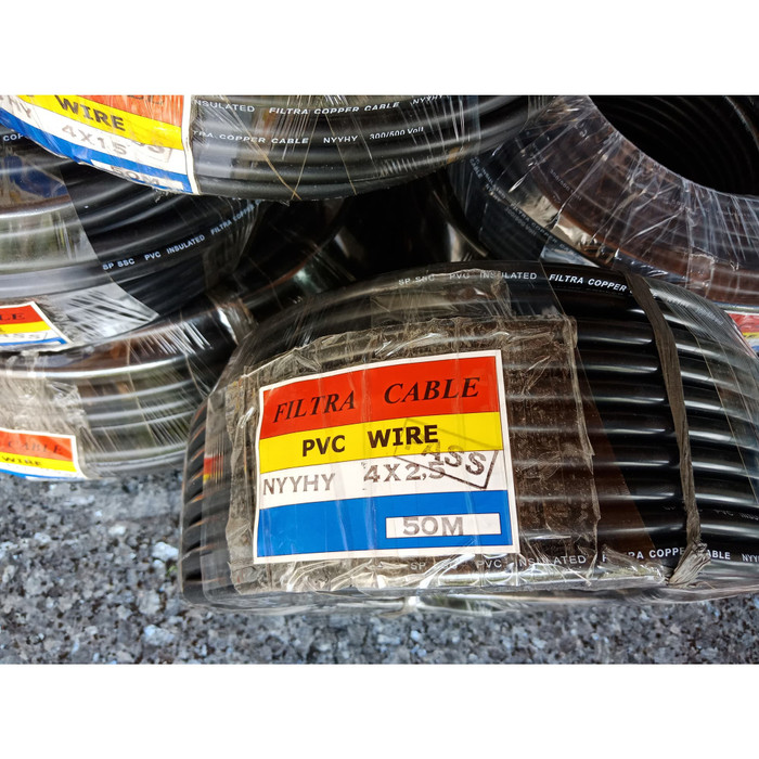 FILTRA KABEL NYYHY 4X2.5 NYYHY 4X2,5 NYYHY 4 X 2,5 NYYHY 4 X 2.5 50M Termurah