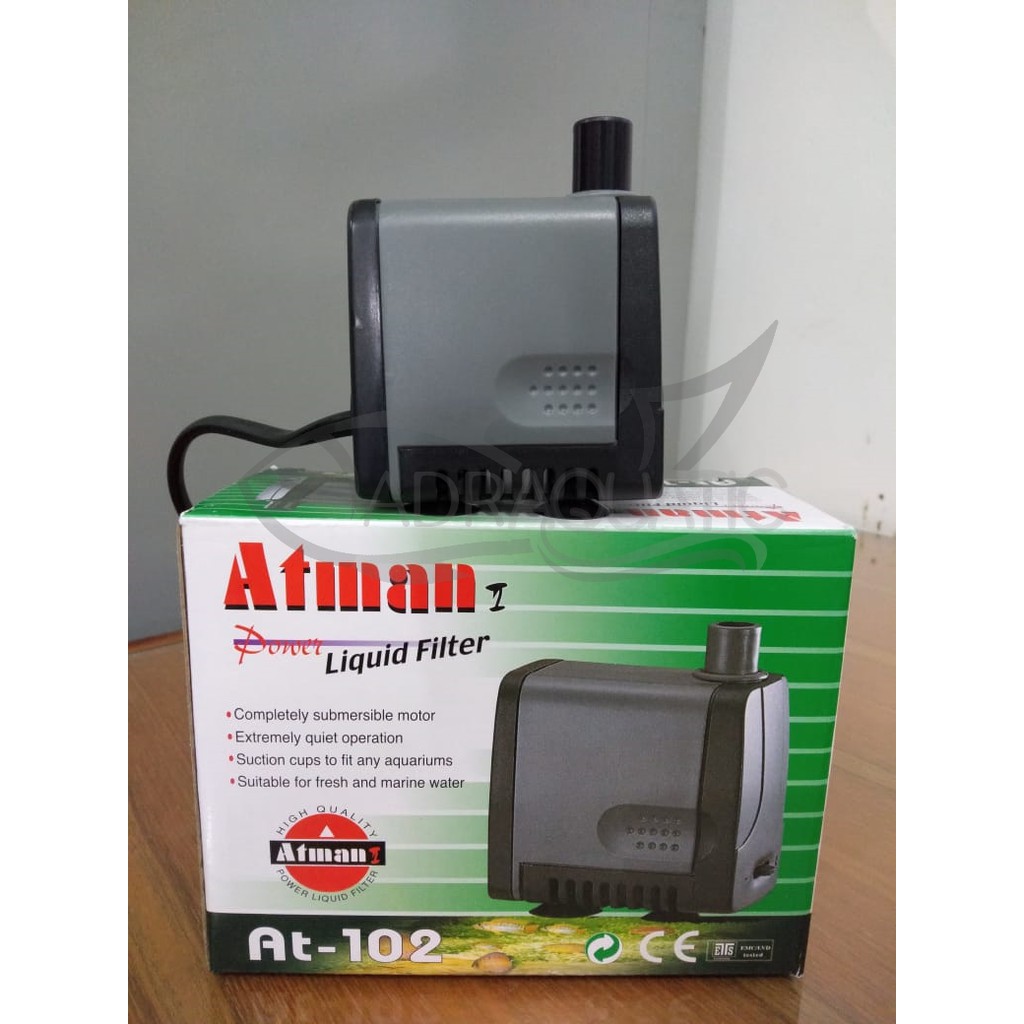 Jual ATMAN AT102 POWER HEAD LIQUID FILTER POMPA AIR CELUP FILTER