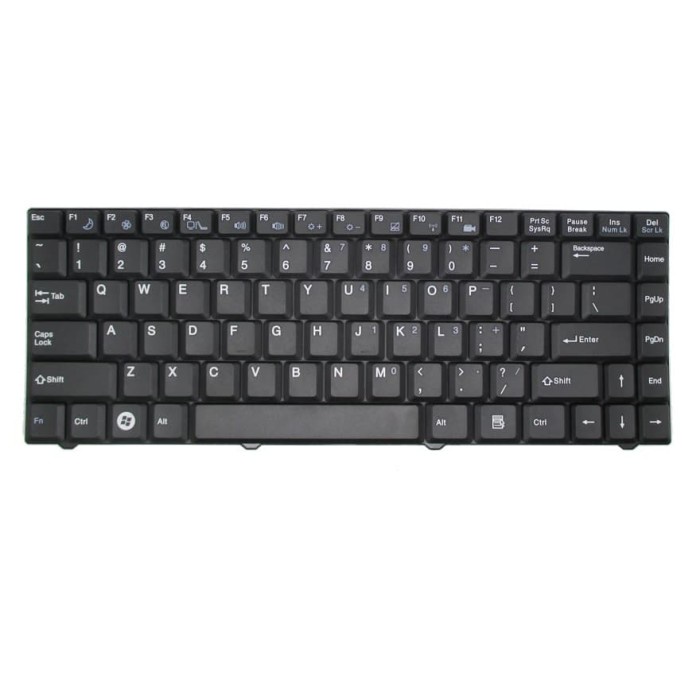 Keyboard Laptop Axioo Neon MNA MNV MNG Series - Hitam BERGARANSI