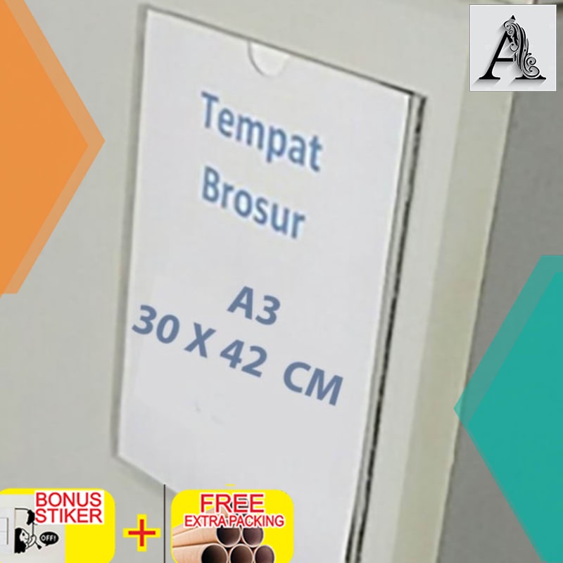 

Promo Akrilik Brosur dinding/frame standing jepit TERMURAH