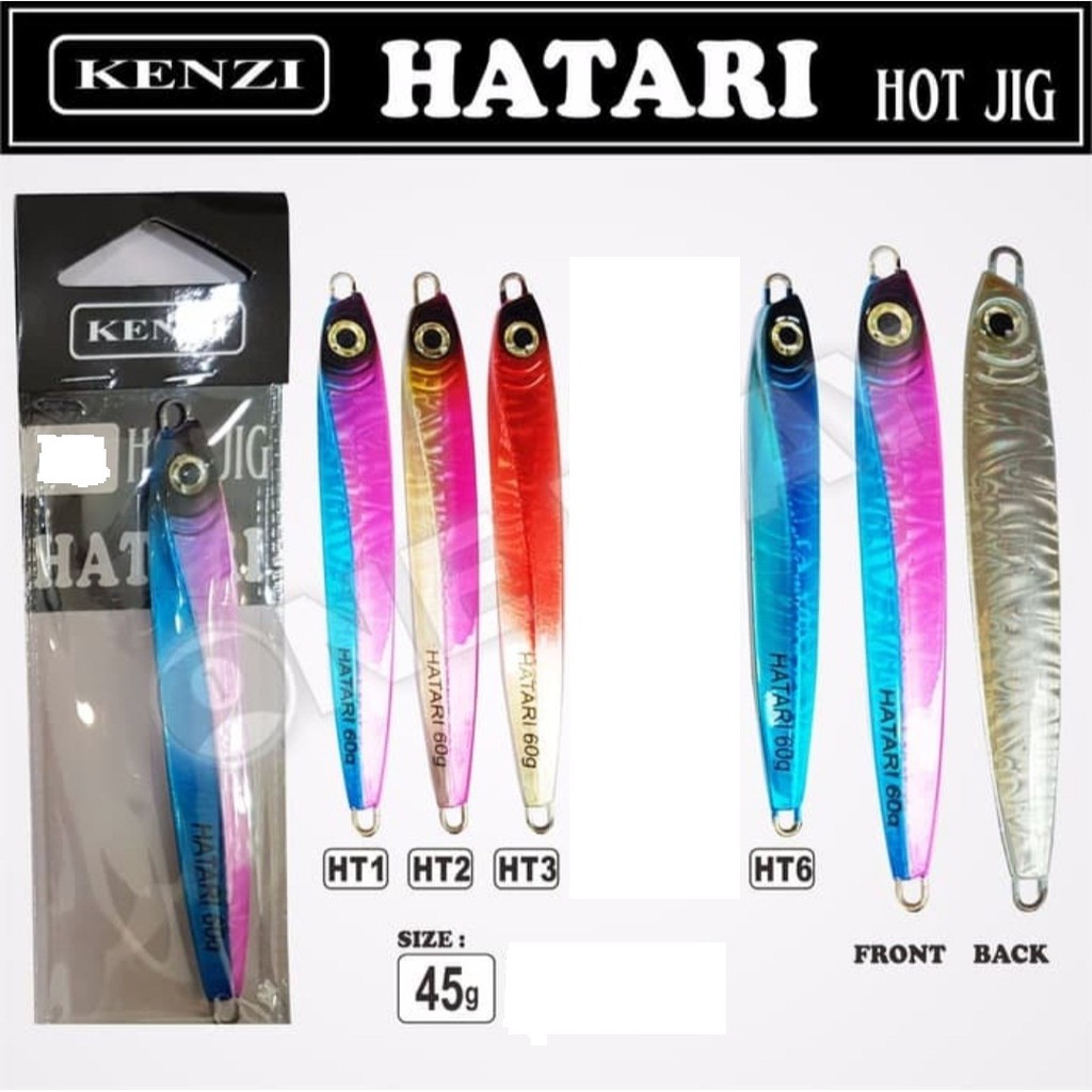umpan pancing metal jig Kenzi Hatari 45 gram