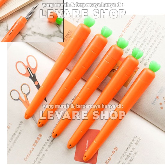 

Isi Pensil Mekanik / Lead Tabung Bentuk Wortel Carrot Lucu - 2B 0.5mm