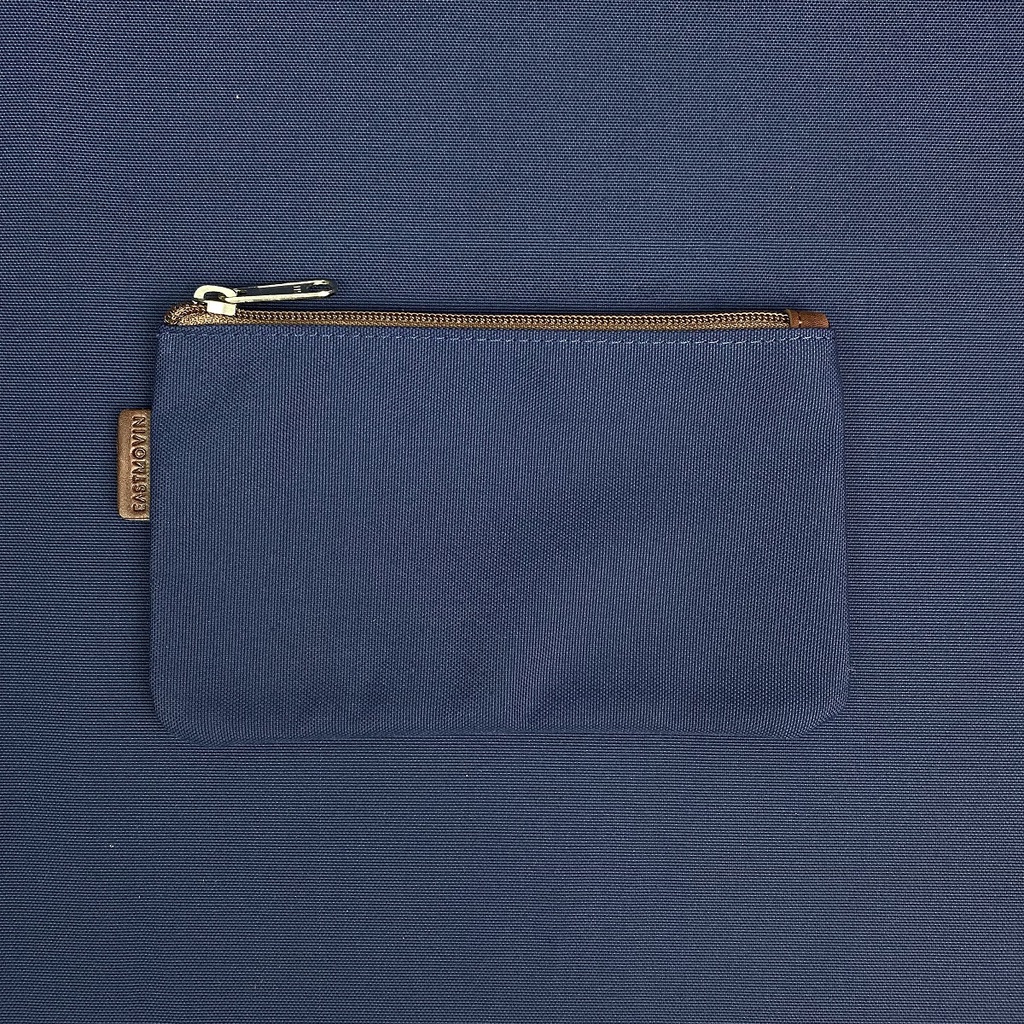 Pouch Dompet Travelling Serbaguna Kosmetik Make up Koin Kabel Organizer Alat Tulis Kanvas Eastmovin Chicago Biru Navy New