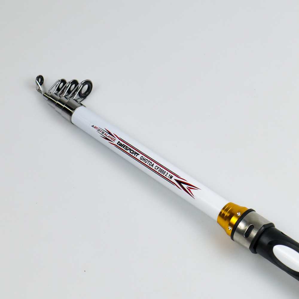 Joran Pancing Pancingan Carbon Fiber Set Murah&amp; Kuat Portable Antena GHOTDA TaffSPORT Panjang 2-3 Meter