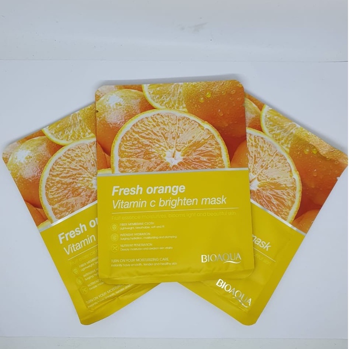 NEW Masker Buah Kaya Vitamin 8 Varian BQ Moisturizing Mask Sheet Mask