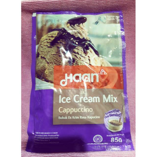 Jual Ice Cream Mix Haan Cappuccino 85g Shopee Indonesia