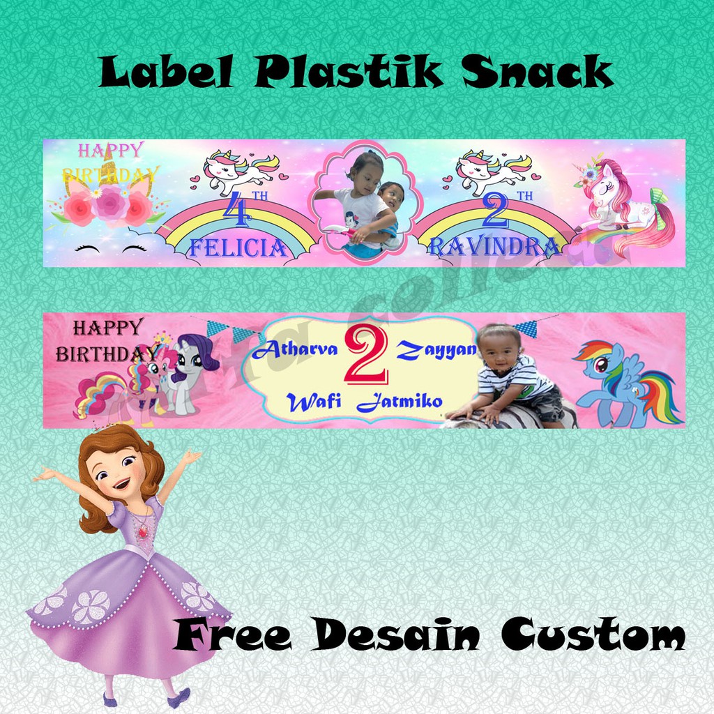 

label plastik snack