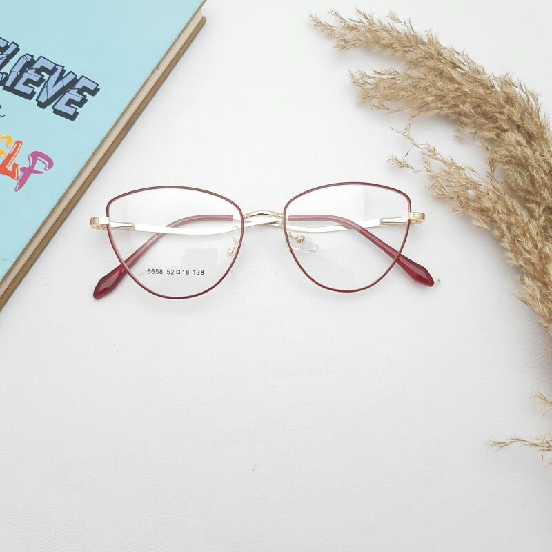 paket frame+lensa.. frame kacamata 6658