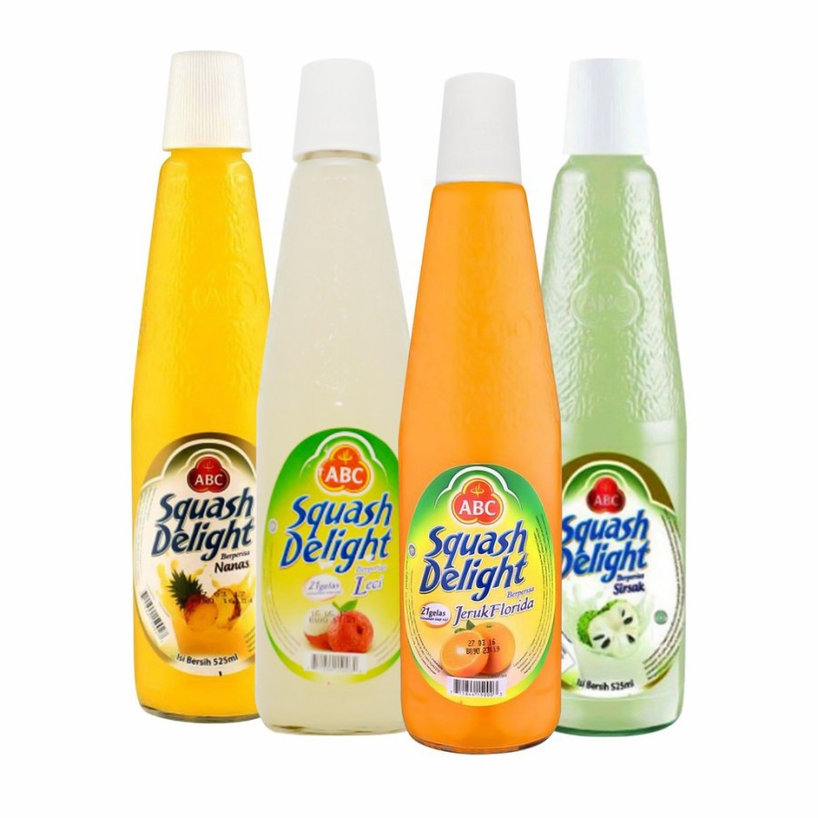 Jual ABC Sirup Squash Delight Botol 460ml (All Varian) Shopee Indonesia