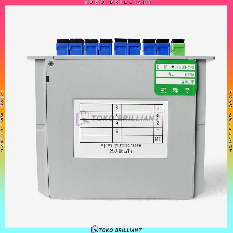 [Bisa COD] Passive Splitter PLC BOX spliter FO 1:8 SC UPC Fiber Optik Pasif Spliter FO FTTH SC UPC