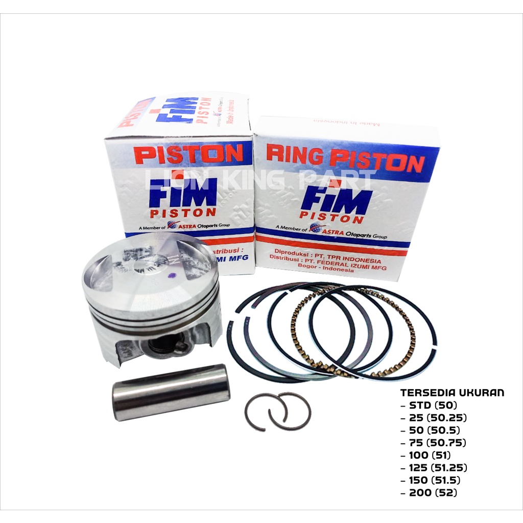 PISTON KIT BEAT VARIO BLADE FIM42 FIM 42 PIN 13-2