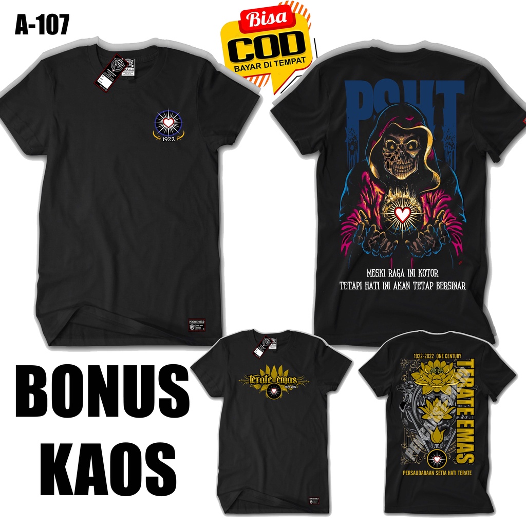 KAOS PSHT DISTRO + BONUS KAOS MURAH KUALITAS PREMIUM kaos terbaru kaos psht keren kaos psht original