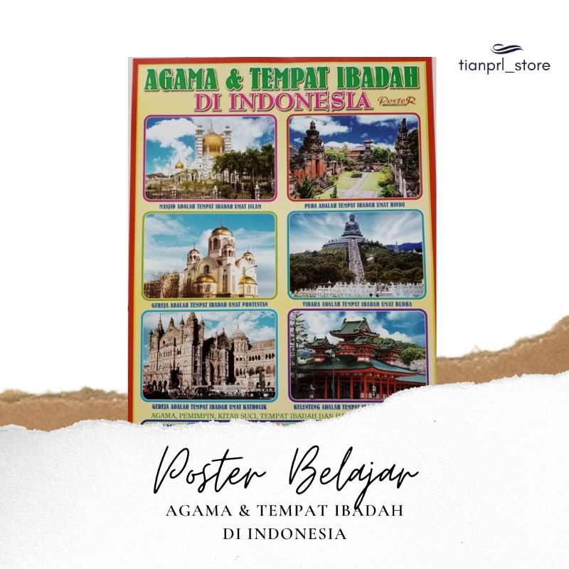 

POSTER BELAJAR AGAMA DAN TEMPAT IBADAH