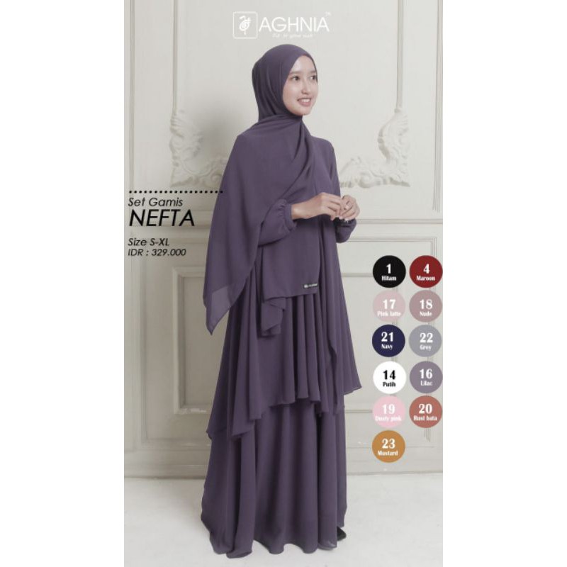Gamis Ceruty Nefta BY Aghnia/Gamis Ceruty premium/Gamis Ceruty