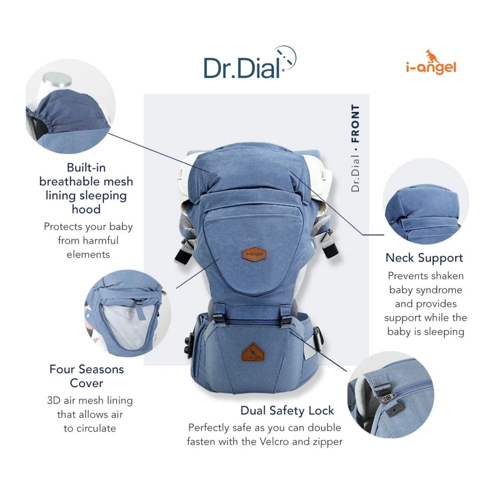 I-Angel Dr.Dial Premium Hipseat Carrier Gendongan Bayi Dr Dial IAngel