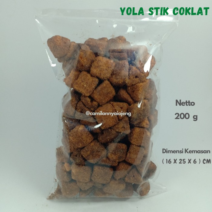 

Stik Yola Coklat Mini Manis Camilan Kiloan Curah 200 g