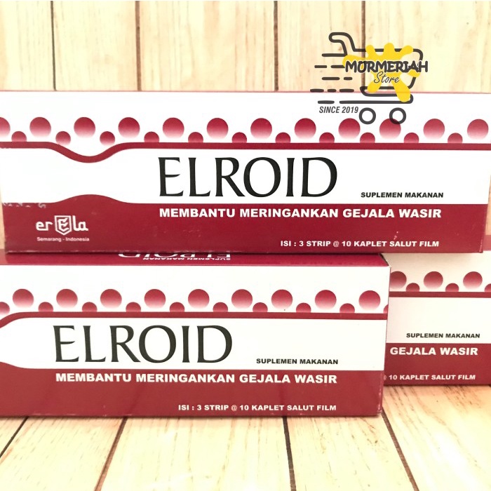 ELROID Obat Wasir(Ambeien) box isi 30 kaplet