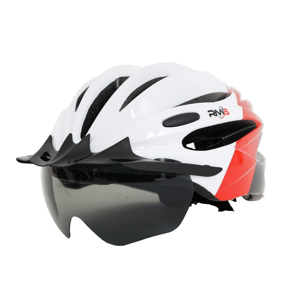 Helm Sepeda RMB WP-05 Visor Lensa Magnetik Sporty Helmet RMB