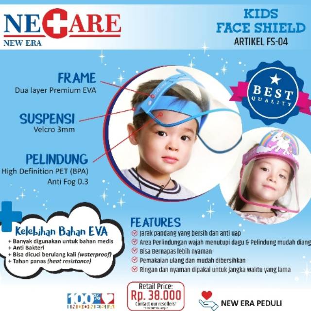 New Era FACE SHIELD ANAK NeCare