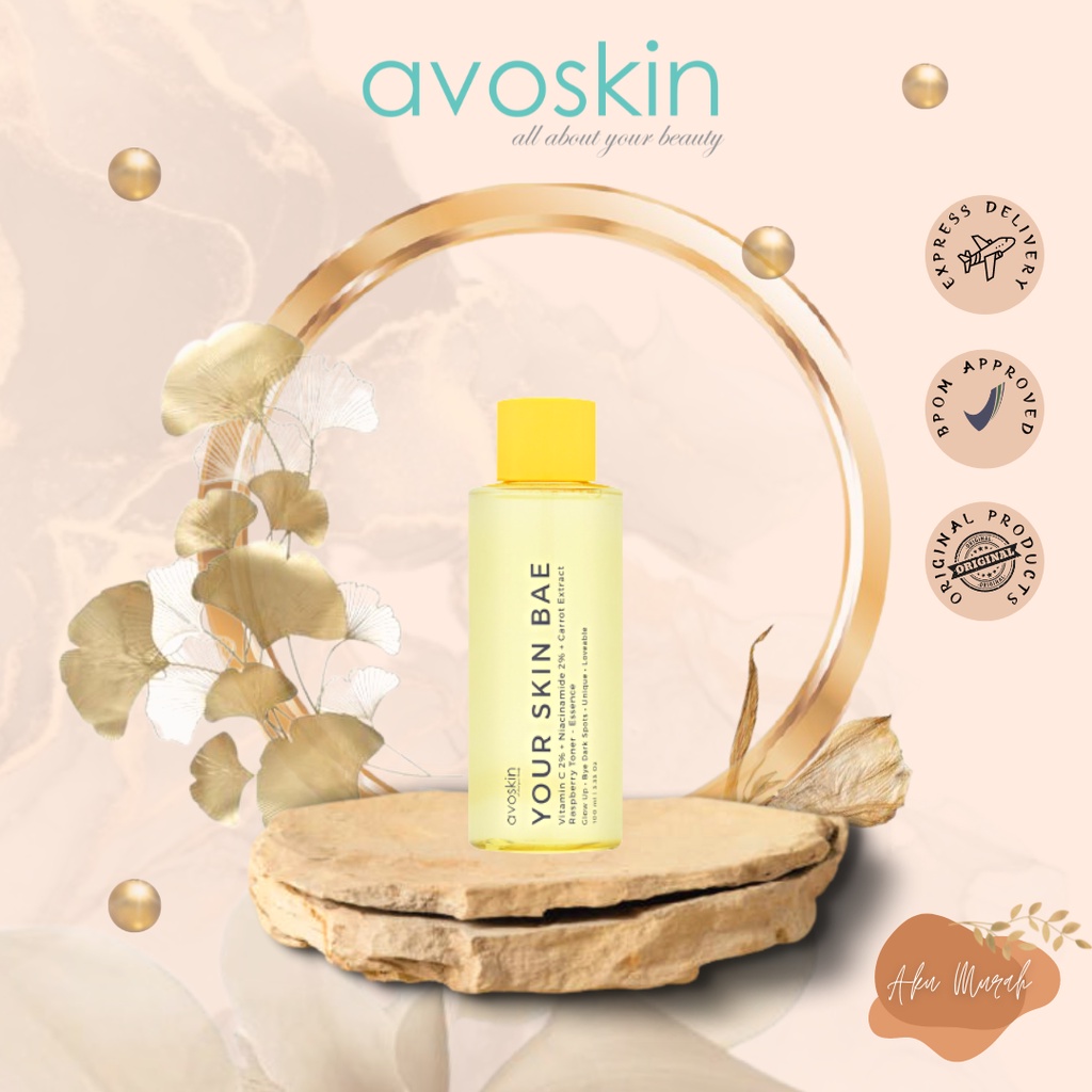 ✨ AKU MURAH ✨Avoskin Your Skin Bae Toner Vitamin C 2% + Niacinamide 2% + Carrot