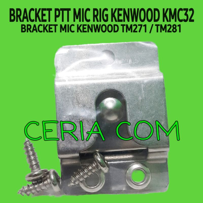BRACKET MIC RIG KENWOOD KMC32 RIG MINI UV9800 WEIRCOM UV8900/ BRAKET PTT MIC KENWOOD RIG MINI BRAKET