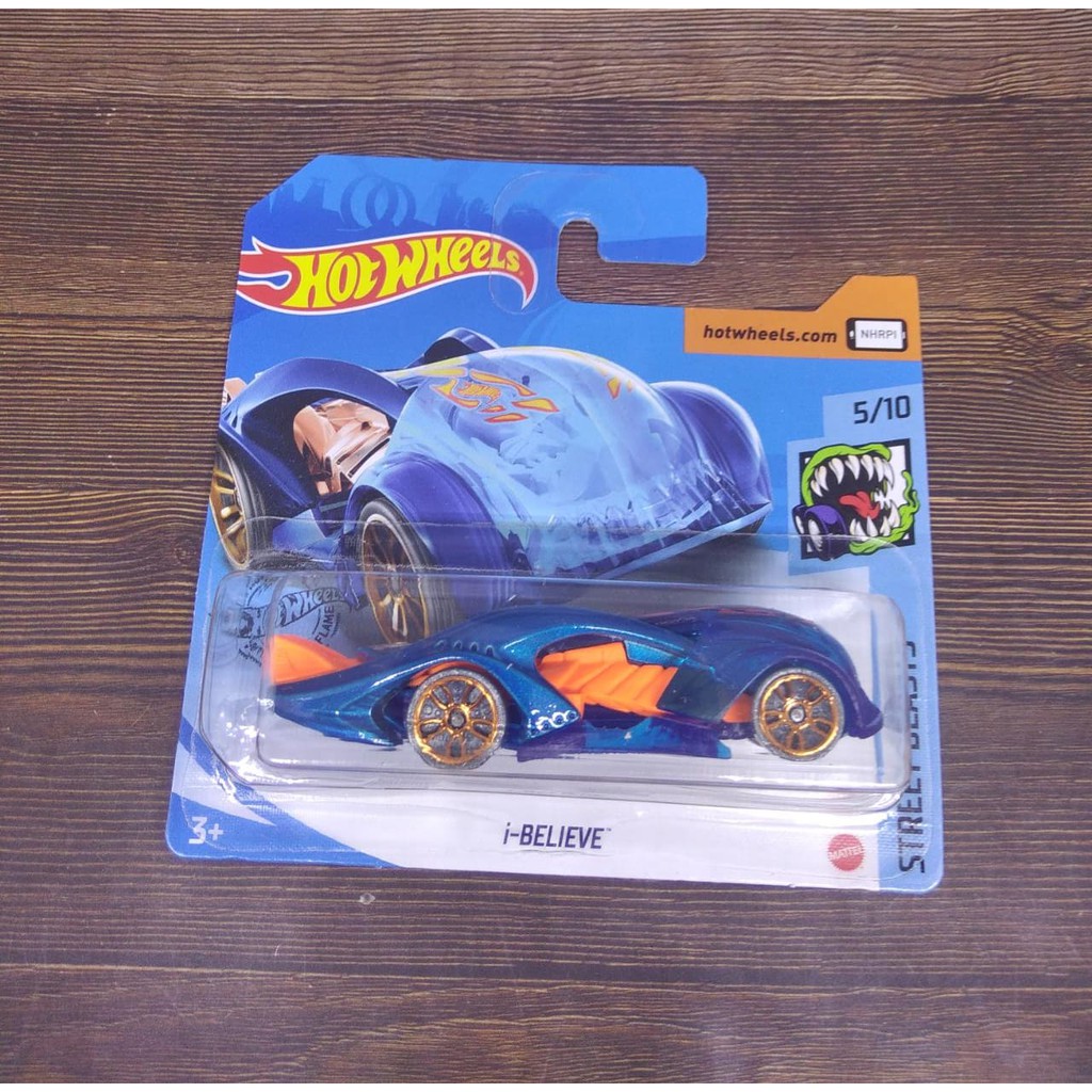 Hot Wheels i-Believe BIRU HW Short Card Street Beasts 5/10