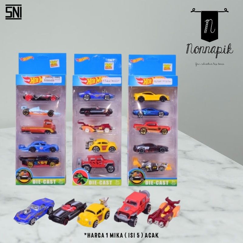 HOT WHEEL CAR ISI 5 PC