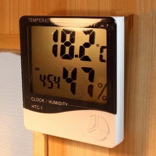 Hygrometer HTC-1 Termometer Ruangan Digital Jam Thermometer Indoor