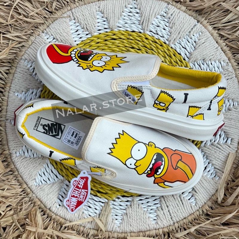 Sepatu Vans Slip On The Simsons-Bart // Vans Slip On Pria Wanita Import Quality