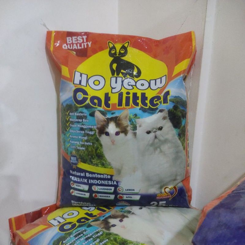 Grab / Gojek (paket 2 karung) Pasir kucing wangi ho yeow cat litter