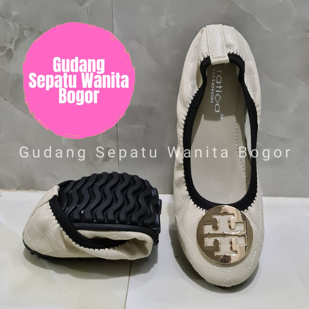 Gratica Sepatu Wanita Flat Shoes Minnie Travel Balet Lorenz DR 038