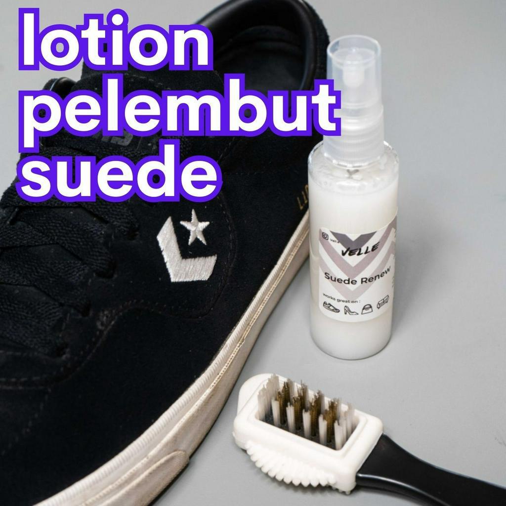 Velle Suede Renew - lotion pelembut suede - suede kaku kering jadi lembut halus kembali